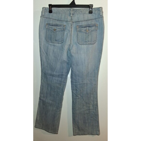 Chicos Light Denim Bootcut Jeans Sz Chicos 2 (10) - Picture 2 of 2
